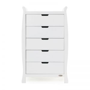 OBABY Stamford Tall Chest of Drawers White
