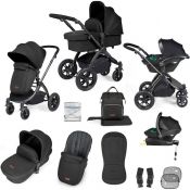 ICKLE BUBBA Stomp Luxe Premium i-Size Travel System - Midnight/Black/Black