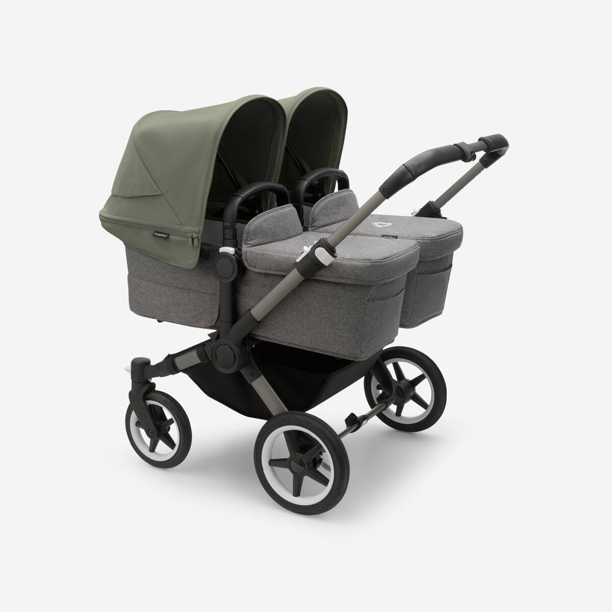 BUGABOO Donkey 5 Twin "Forest Green Canopy and Melange Fabric"