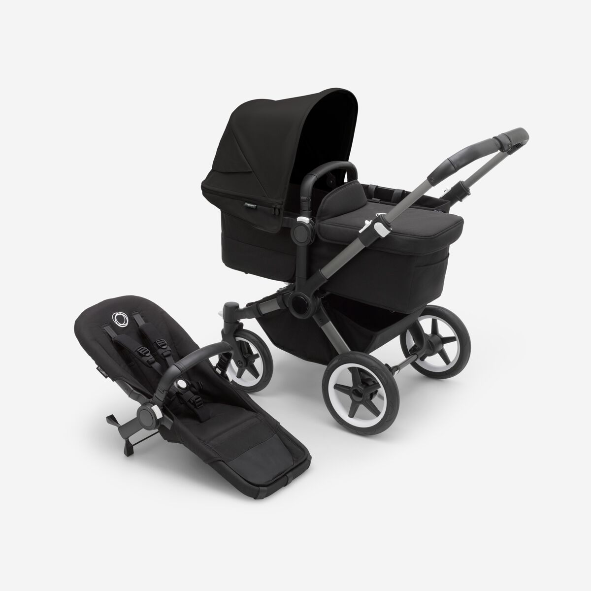 BUGABOO Donkey 5 Mono "Midnight Black with Graphite Chassis"