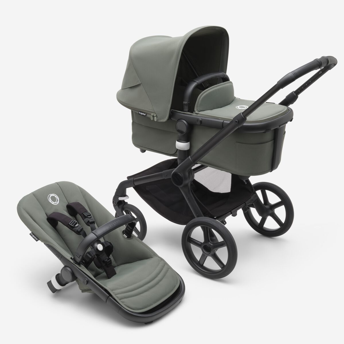 BUGABOO Fox5 Carrycot and Seat "Forest Green"