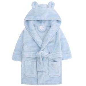 BABY TOWN Super Plush Robe 0-6 mths "Blue"