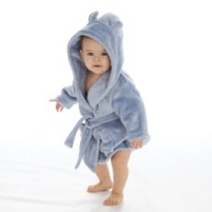 BABY TOWN Super Plush Robe 0-6 mths "Blue" #2