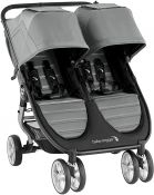 BABY JOGGER City Mini 2 Double and Raincover - Stone Grey