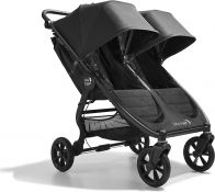 Baby Jogger City Mini 2 GT Double and Raincover  - Opulent Black