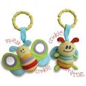 Little Bird Told Me - Rattle and Squeak Set "Burble Bee & Breezy Butterfly"