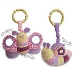 Little Bird Told Me - Rattle and Squeak Set "Butterfly and Snail"