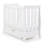 OBABY Stamford Space Saver Cot & Mattress " White"