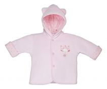 Tiny Bear Velour Jacket - Pink