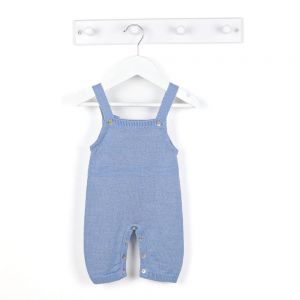 Dandelion long leg dungarees 0-3 - blue