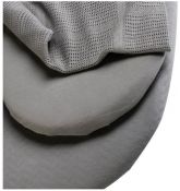 CLAIR DE LUNE Moses Bedding Bale 3-pce "Grey"