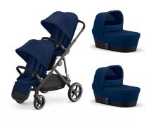 Cybex Gazelle S Twin Bundle- Taupe/Navy