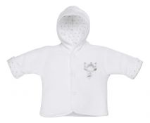 Tiny Bear Velour Jacket - White