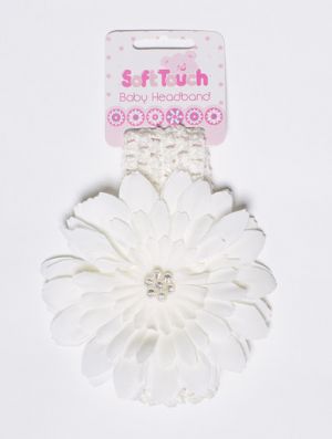 SOFT TOUCH Flower Headband 0-12 mths