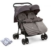 JOIE Aire Twin Stroller "Dark Pewter"