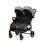 ICKLE BUBBA Venus Double Stroller - Grey with Black Handle