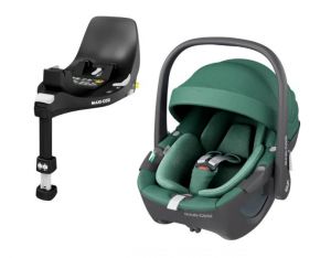 Maxi Cosi Pebble 360 FamilyFix 360 Bundle - Essential Green