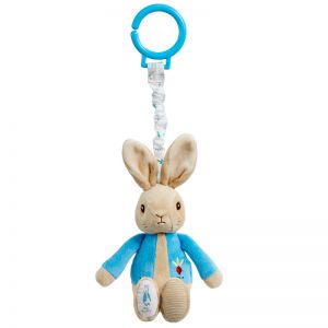 Peter Rabbit Jiggle Attachable Toy Blue