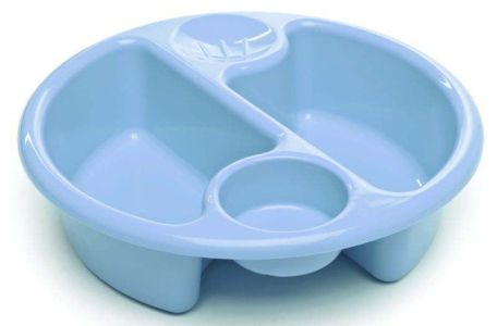 NEAT NURSERY Top 'N' Tail Bowl - Blue Round