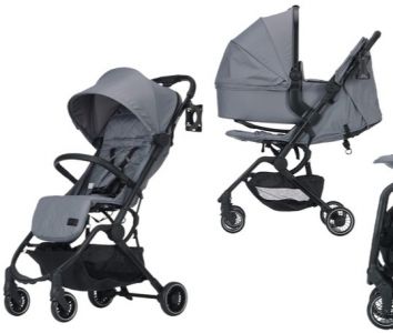 DIDOFY Aster 2 Pushchair And Carrycot Bundle "Grey"