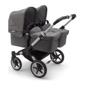BUGABOO Donkey3 Twin  "Aluminium/Grey Melange"
