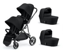 Cybex Gazelle S Twin Bundle- Taupe/Deep Black