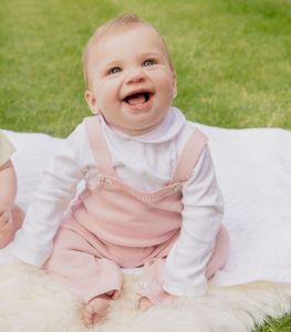 DANDELION Knitted Dungarees "Pink" #2