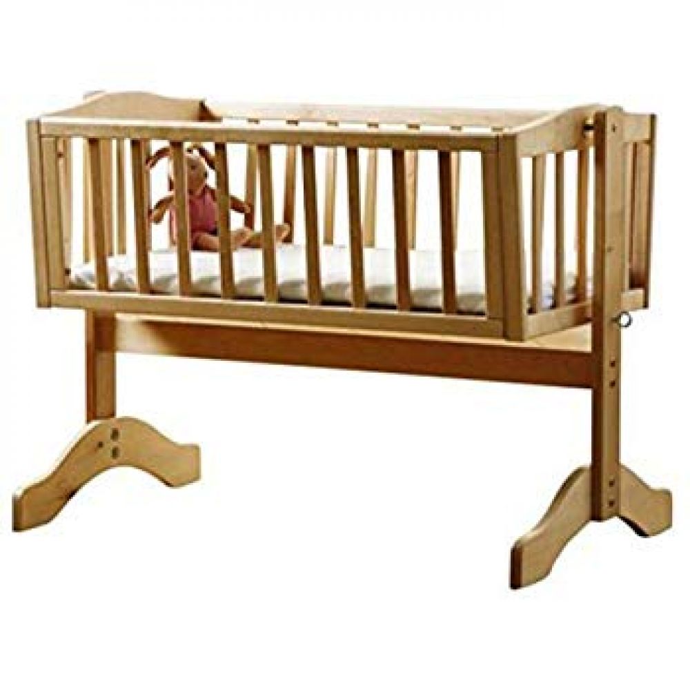 pine swinging crib