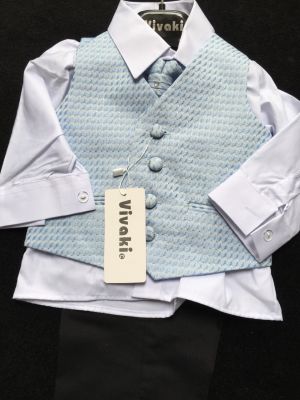 Vivaki Boys Suit - Blue 6-9 mths