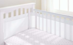 BREATHABLE BABY AirFlow Mesh 4 Side Bumper "White"