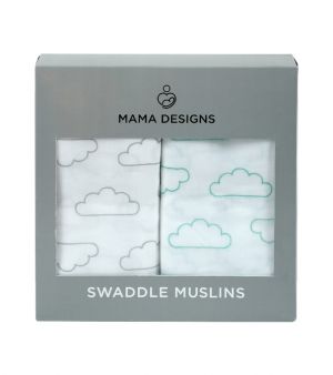 Mama Designs Muslin Swaddles (Clouds)