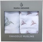 Mama Designs Muslin Swaddles (HummingBird)