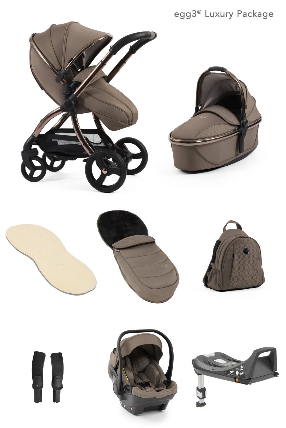 EGG3 Stroller - Luxury Bundle "Mink"