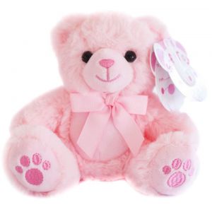 Soft Touch Teddy Bear Paws Pink