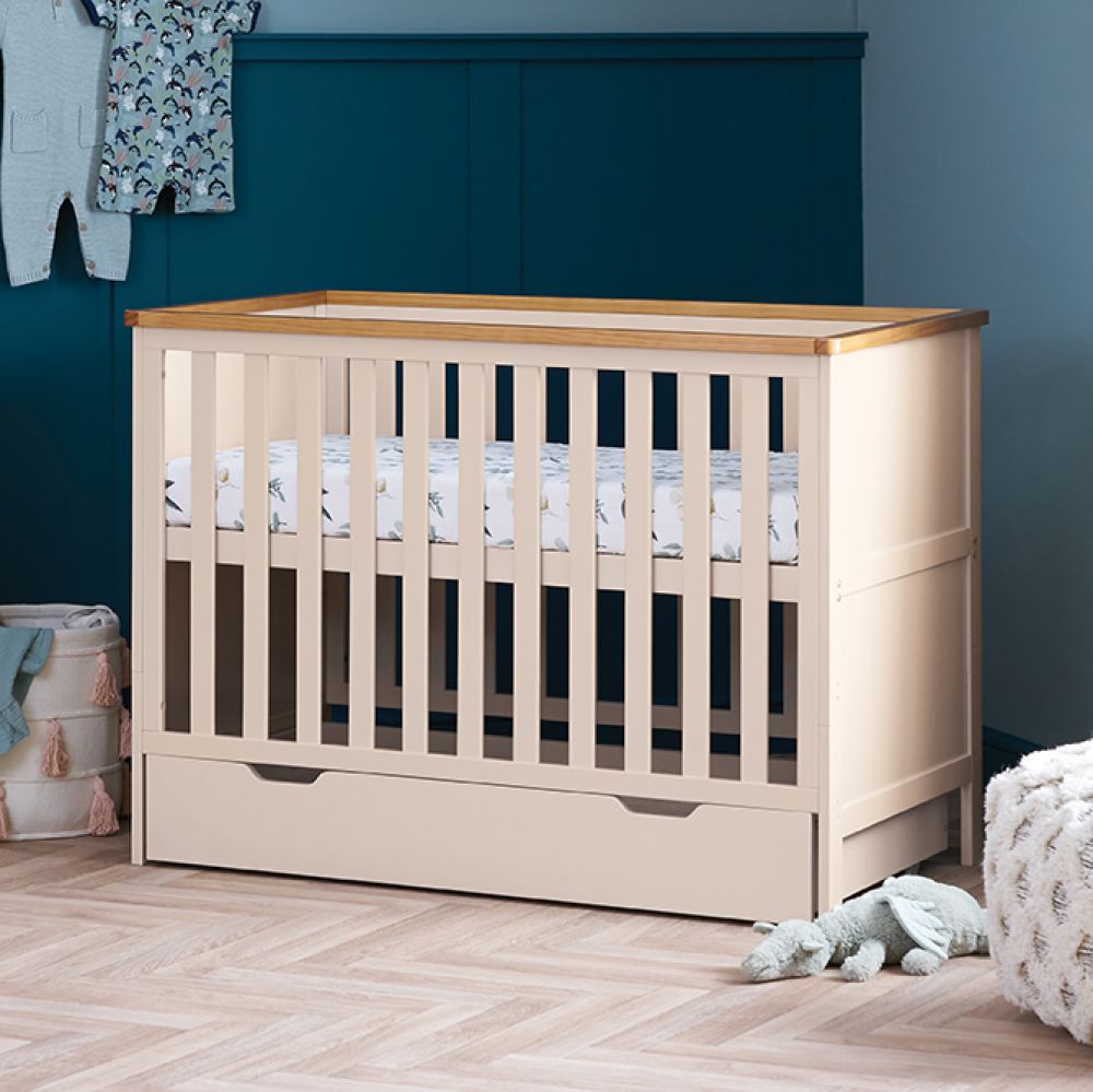 Obaby Evie Mini Cot Bed 'Cashmere' - 120 x 60 cm