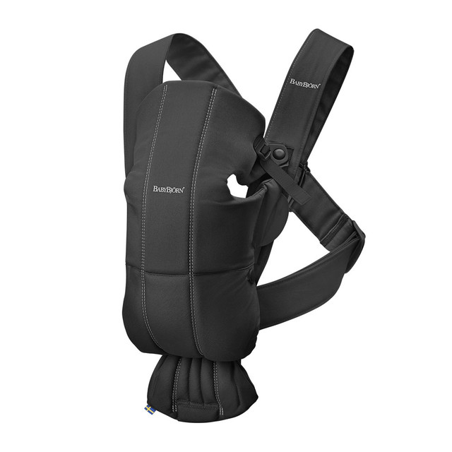 BABY BJORN Carrier Mini Cotton Mix "Black"