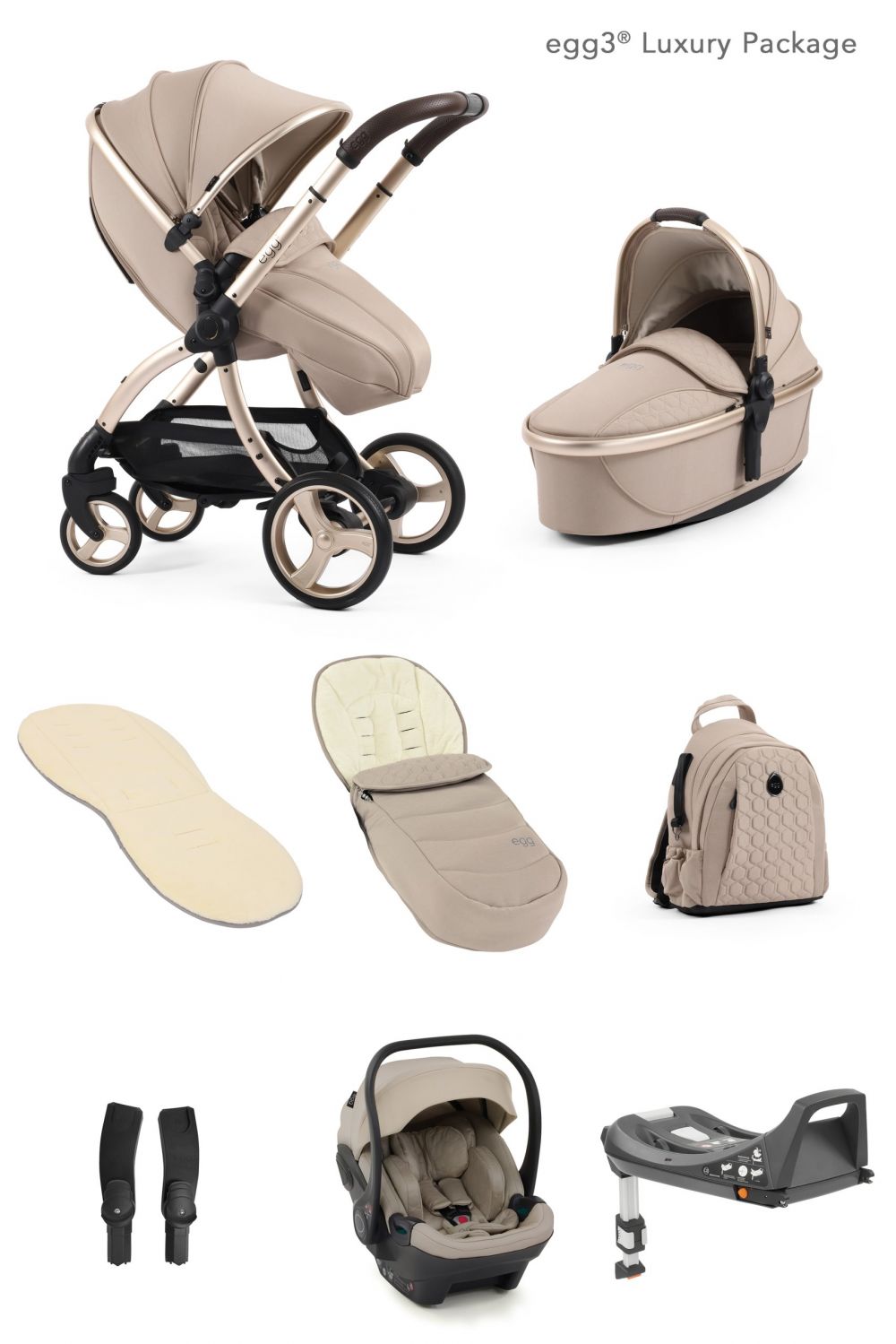 EGG3 Stroller - Luxury Bundle "Feather"