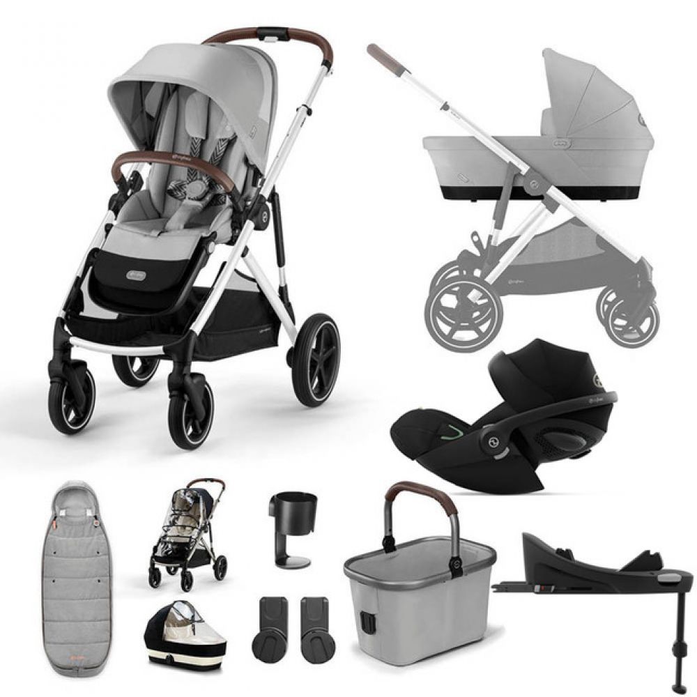 Cybex Gazelle S "Lava Grey" - 11 piece bundle