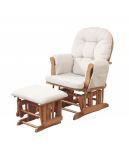 KUB Haywood Glider & Stool "Natural"