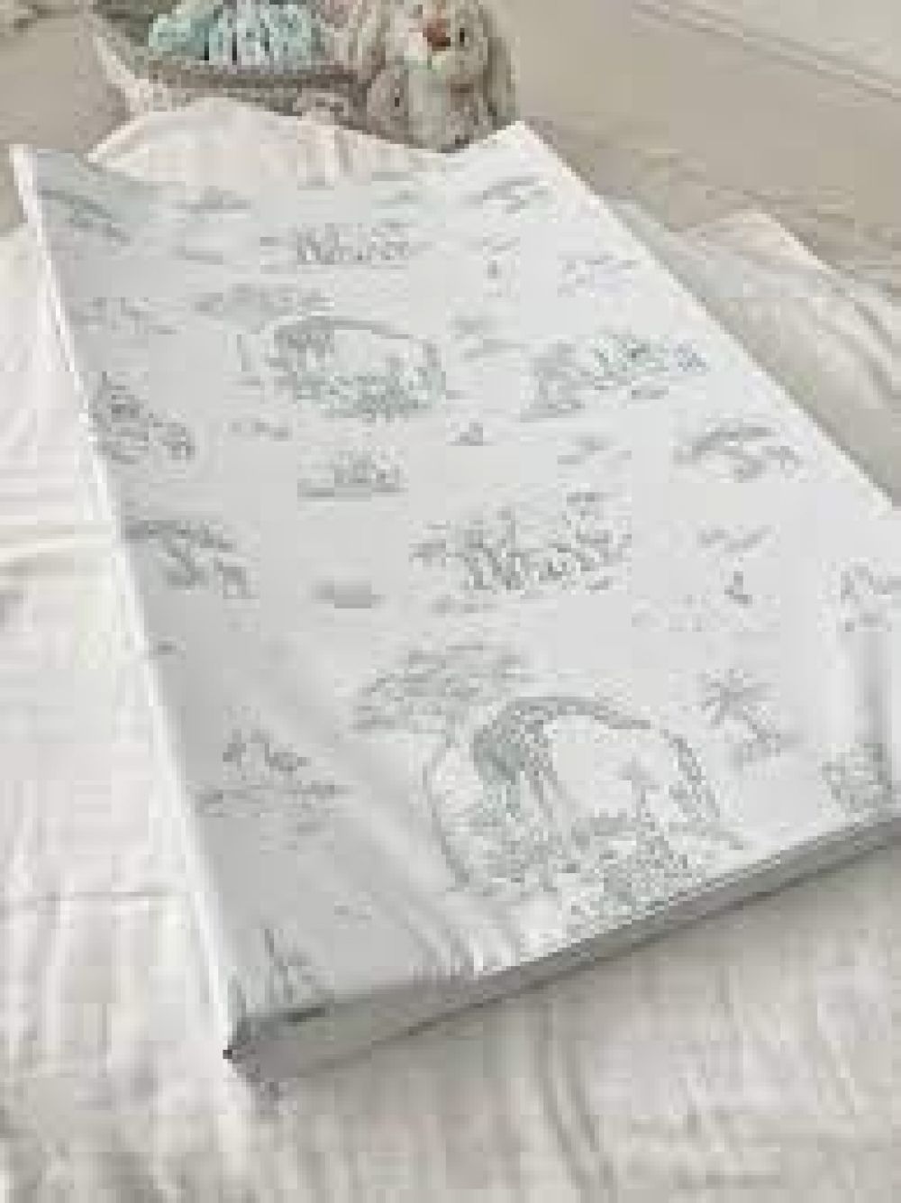 GILDED BIRD "Safari Toile" Wedge Changing Mat