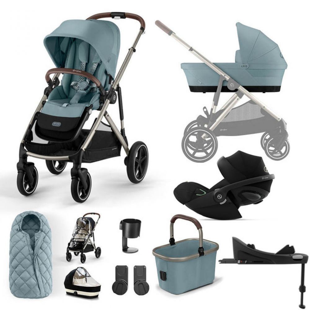 Cybex Gazelle S "Sky Blue" - 11 piece bundle