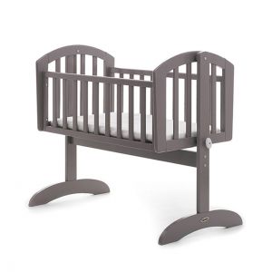 OBABY Sophie Swinging Crib Taupe Grey