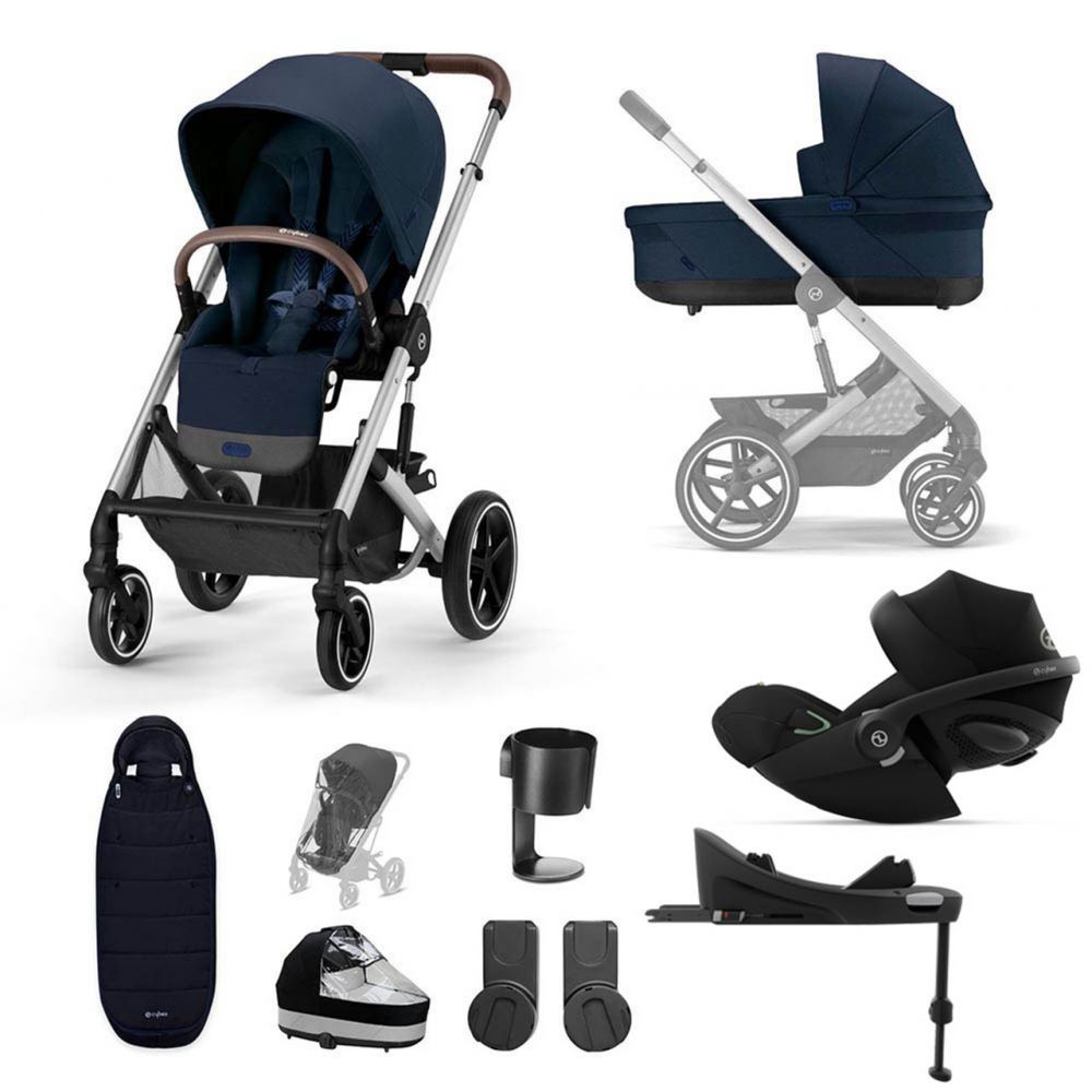 Cybex Balios S Lux "Ocean Blue" - 10 Piece Bundle