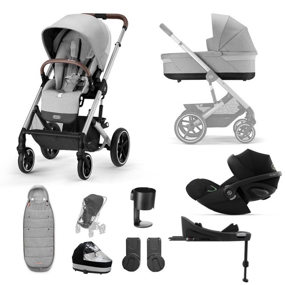 Cybex Balios S Lux "Lava Grey" - 10 Piece Bundle