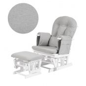 Kub Haywood Reclining Glider "White/Grey"