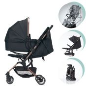 DIDOFY Aster 2 Pushchair And Carrycot Bundle "Black"