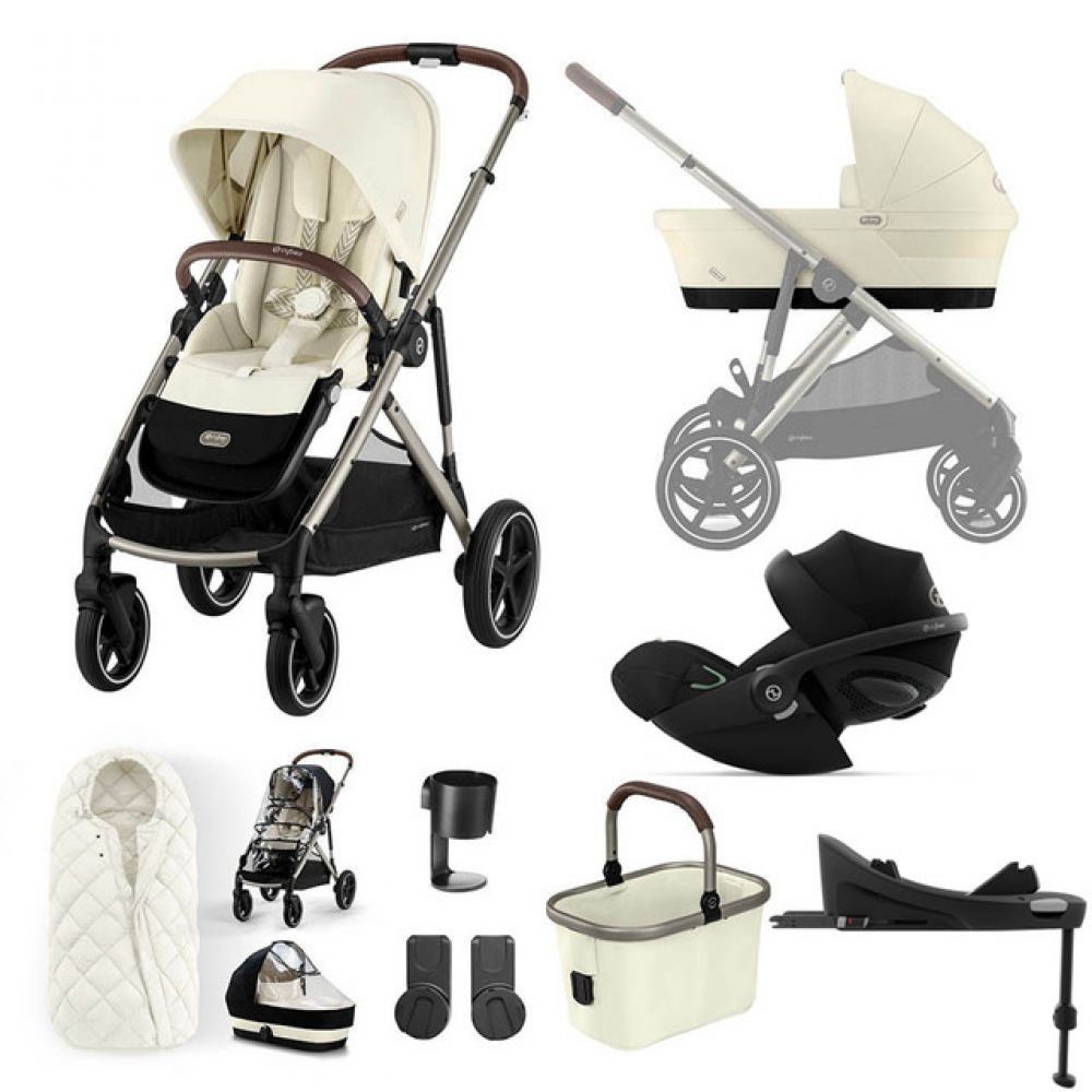 Cybex Gazelle S "Seashell Beige" - 11 piece bundle