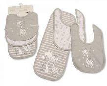 2 Bibs and Burp Cloth Set