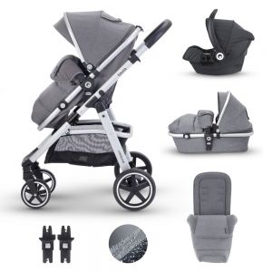 Mini-Uno Toura 2 in 1Travel System Bundle - Grey