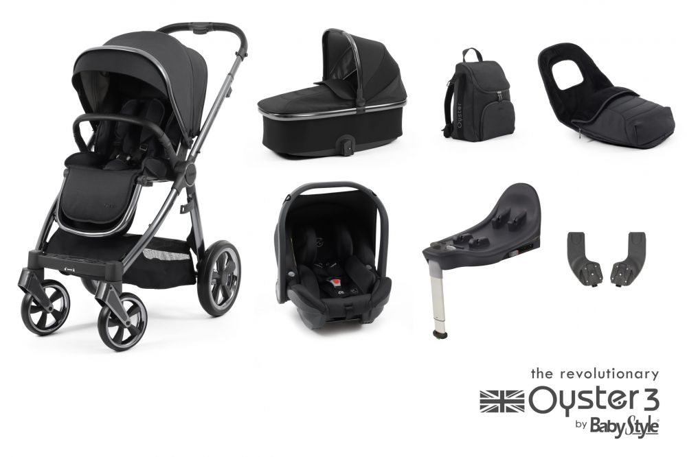 BabyStyle Oyster 3 Luxury Bundle 'Carbonite'